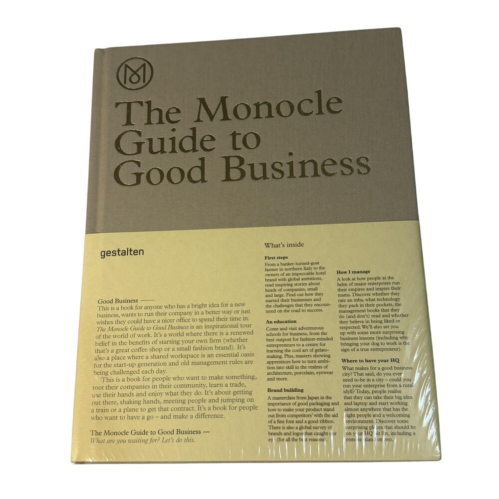 The Monocle Guide To Good Business Monocle Gestalten Hardcover Beige Illustrated